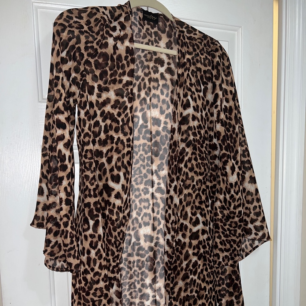 Animal Print Kimono